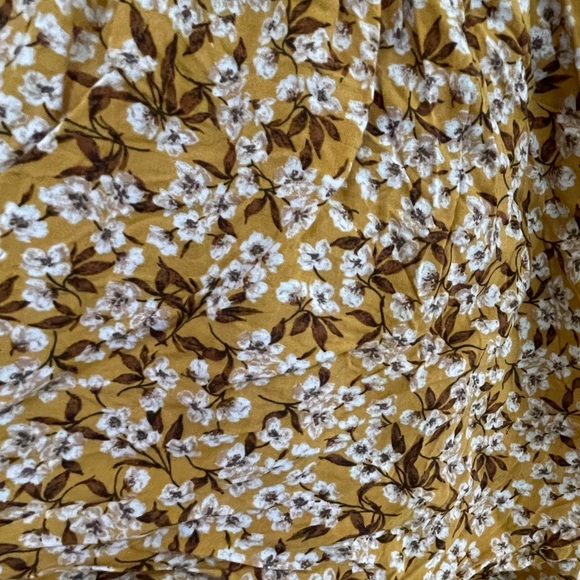 Wild Fable Dress Size M Midi Boho Puff Sleeve Ruffle Mini Open Back - Picture 11 of 11